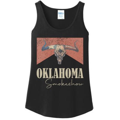 Retro Oklahoma Smokeshow Western Ladies Essential Tank