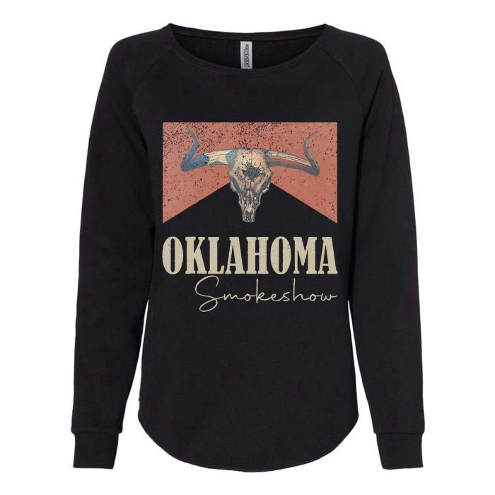 Retro Oklahoma Smokeshow Western Womens California Wash Sweatshirt