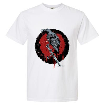 Raven On Sword Garment-Dyed Heavyweight T-Shirt