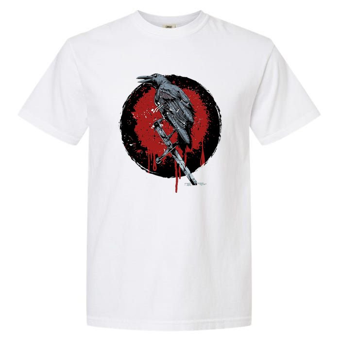 Raven On Sword Garment-Dyed Heavyweight T-Shirt