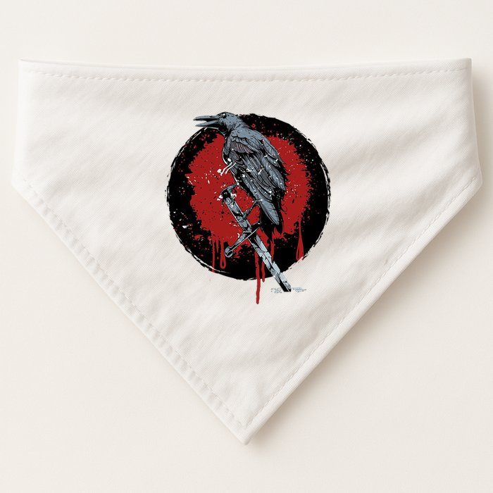Raven On Sword USA-Made Doggie Bandana