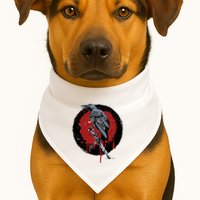Raven On Sword USA-Made Doggie Bandana