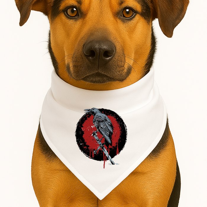 Raven On Sword USA-Made Doggie Bandana