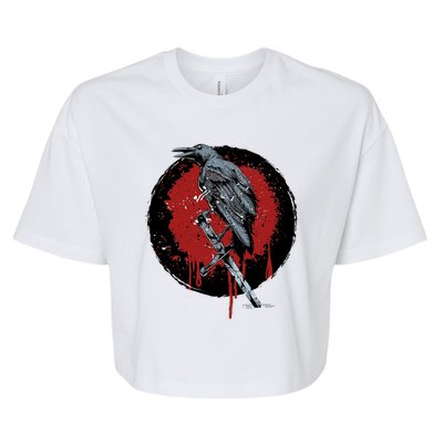 Raven On Sword Bella+Canvas Jersey Crop Tee