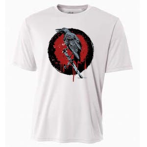 Raven On Sword Cooling Performance Crew T-Shirt