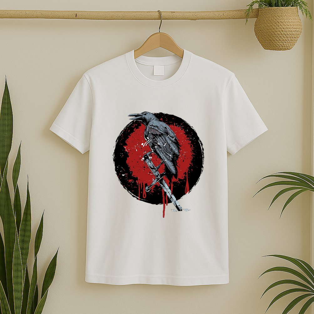 Raven On Sword T-Shirt