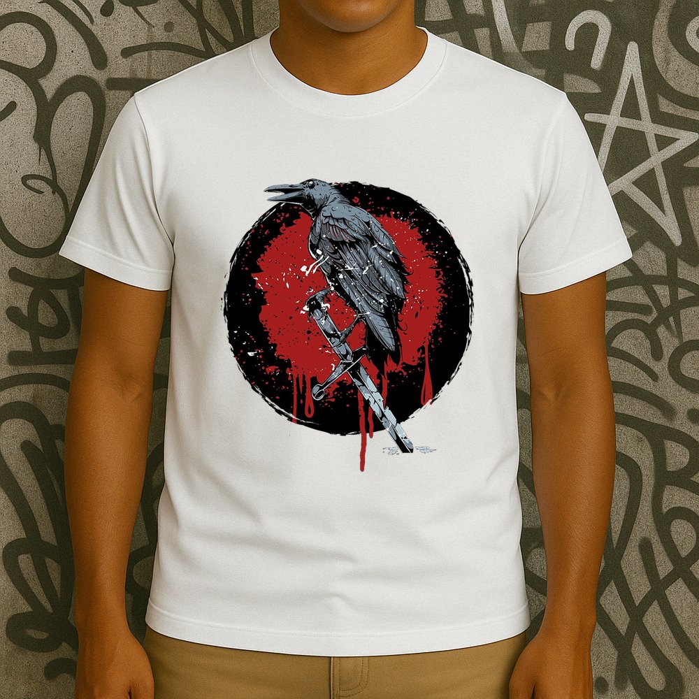 Raven On Sword T-Shirt