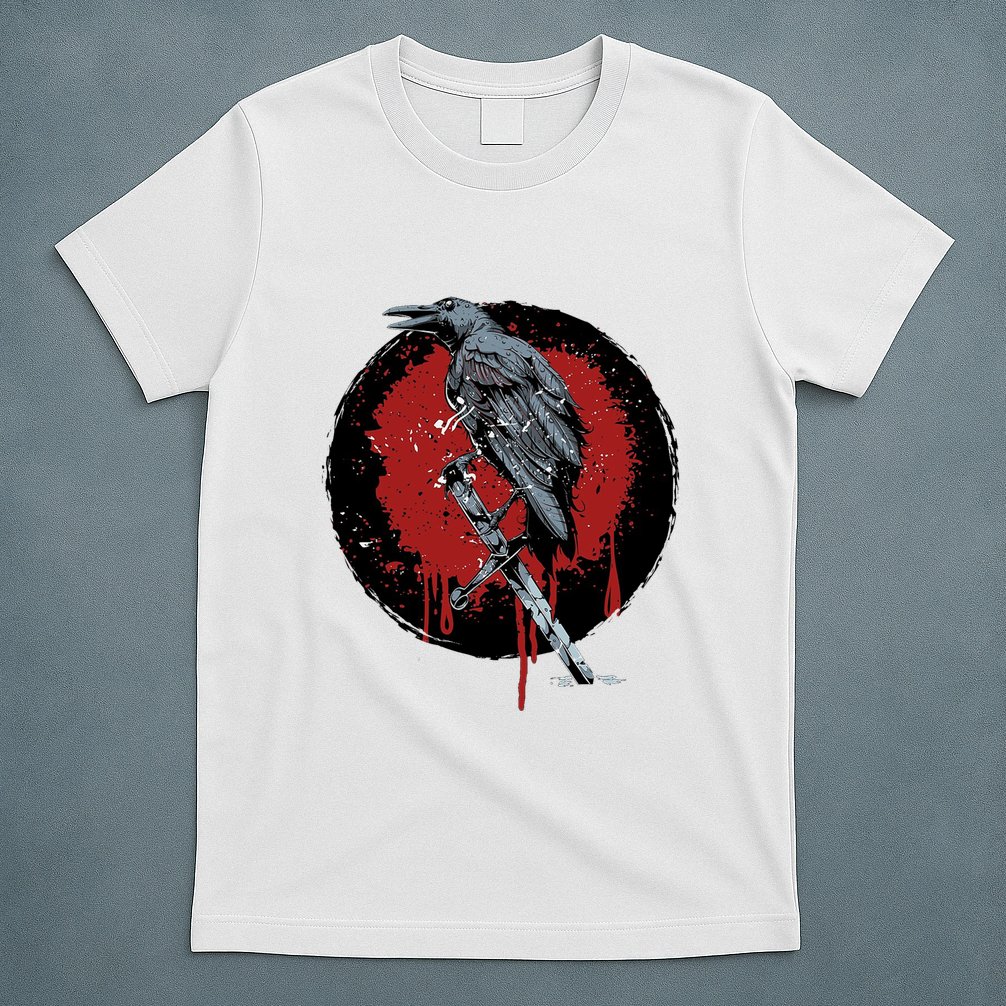 Raven On Sword T-Shirt