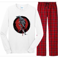 Raven On Sword Long Sleeve Pajama Set