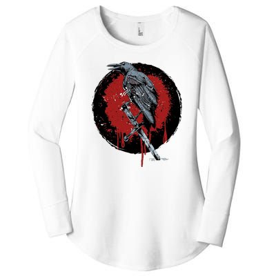 Raven On Sword Women's Perfect Tri Tunic Long Sleeve Shirt