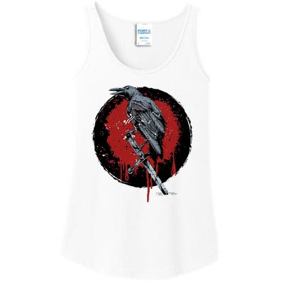 Raven On Sword Ladies Essential Tank