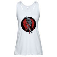 Raven On Sword Ladies Essential Flowy Tank