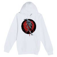 Raven On Sword Premium Pullover Hoodie