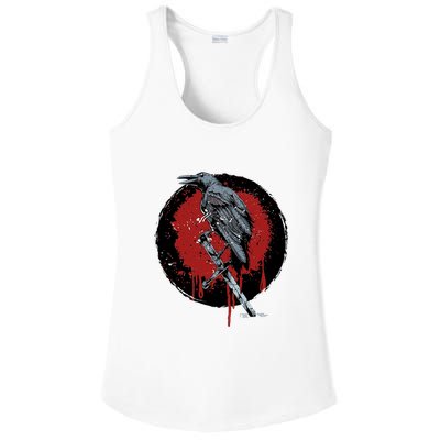 Raven On Sword Ladies PosiCharge Competitor Racerback Tank
