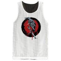 Raven On Sword Mesh Reversible Basketball Jersey Tank