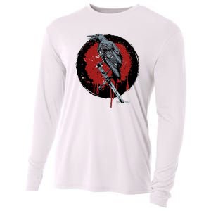 Raven On Sword Cooling Performance Long Sleeve Crew