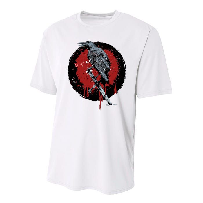 Raven On Sword Performance Sprint T-Shirt