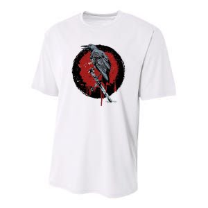 Raven On Sword Youth Performance Sprint T-Shirt