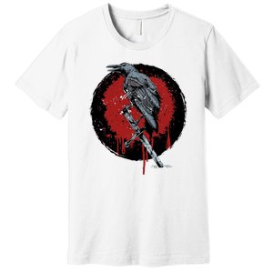 Raven On Sword Premium T-Shirt