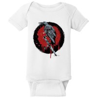 Raven On Sword Baby Bodysuit