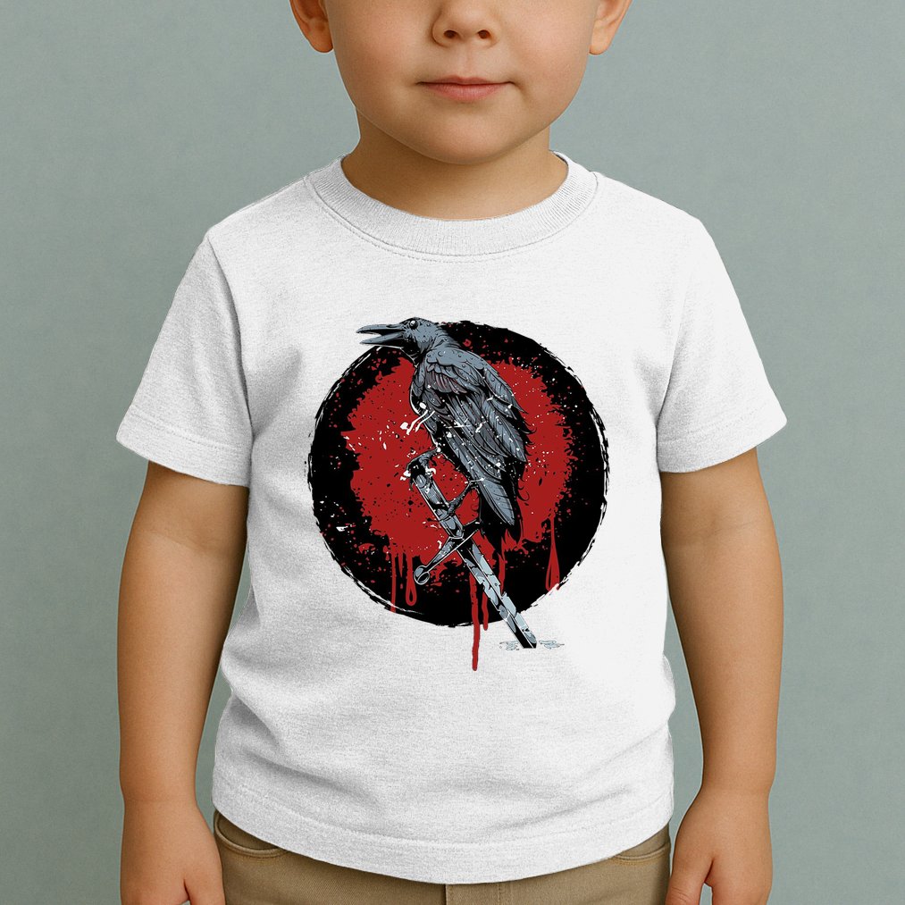 Raven On Sword Toddler T-Shirt