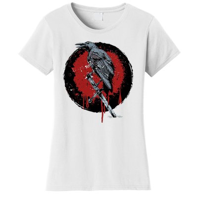 Raven On Sword Women's T-Shirt