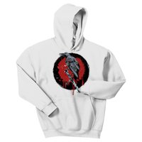 Raven On Sword Kids Hoodie