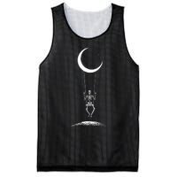 Rock On Skeleton Hands Halloween Moon Band Rock And Roll Mesh Reversible Basketball Jersey Tank