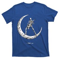 Rock On Skeleton Moon Rock And Roll T-Shirt