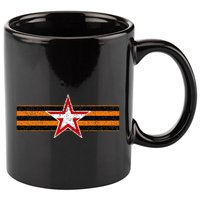 Ribbon Of St. George Russia 11oz C Handle Ceramic Mug