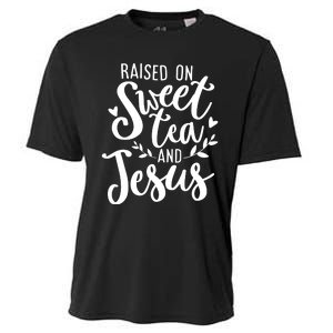 Raised On Sweet Tea And Jesus Cooling Performance Crew T-Shirt