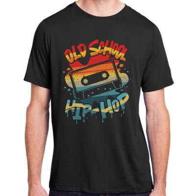 Retro Old School Hip Hop 80s 90s Graffiti Cassette Mixtape Adult ChromaSoft Performance T-Shirt