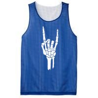 Rock On Skeleton Hand Gift Mesh Reversible Basketball Jersey Tank