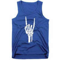 Rock On Skeleton Hand Gift Tank Top