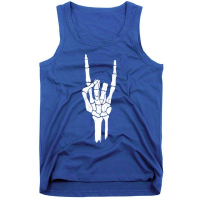 Rock On Skeleton Hand Gift Tank Top