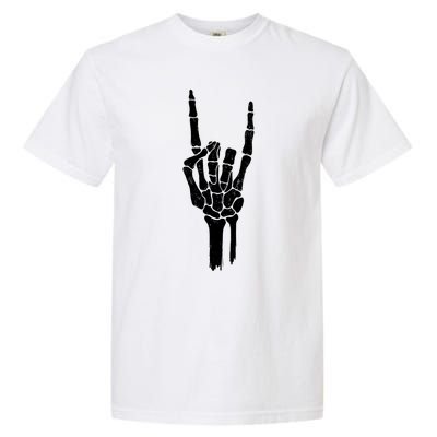 Rock On Skeleton Hand Gift Garment-Dyed Heavyweight T-Shirt