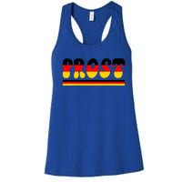 Retro Oktoberfest Squad German Flag Prost Women's Racerback Tank