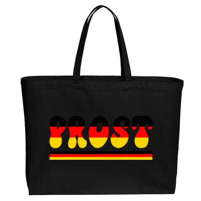 Retro Oktoberfest Squad German Flag Prost Cotton Canvas Jumbo Tote