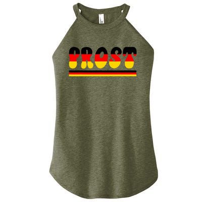 Retro Oktoberfest Squad German Flag Prost Women's Perfect Tri Rocker Tank