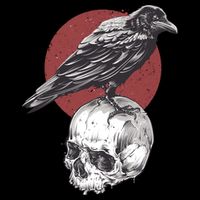 Raven On Skull Bucket Hat