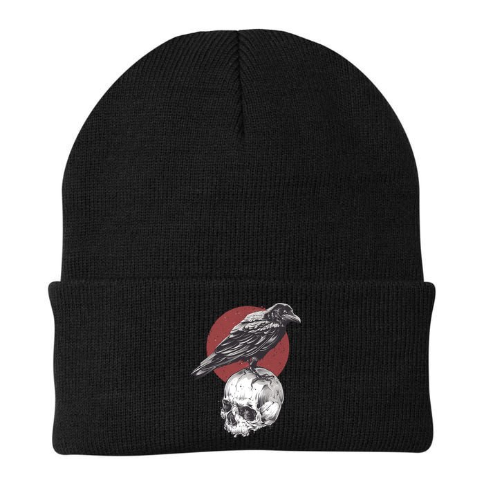 Raven On Skull Beanie
