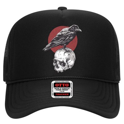 Raven On Skull Hat