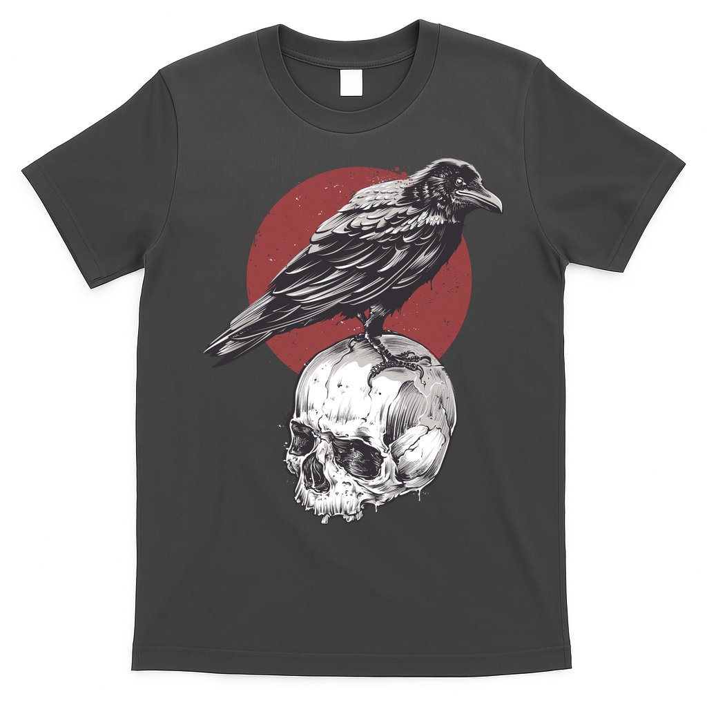 Raven On Skull T-Shirt