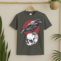Raven On Skull T-Shirt