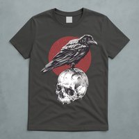 Raven On Skull T-Shirt