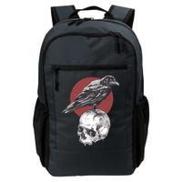 Raven On Skull Backpack