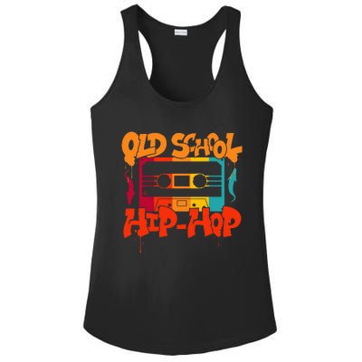 Retro Old School Hip Hop 80s 90s Graffiti Cassette Ladies PosiCharge Competitor Racerback Tank