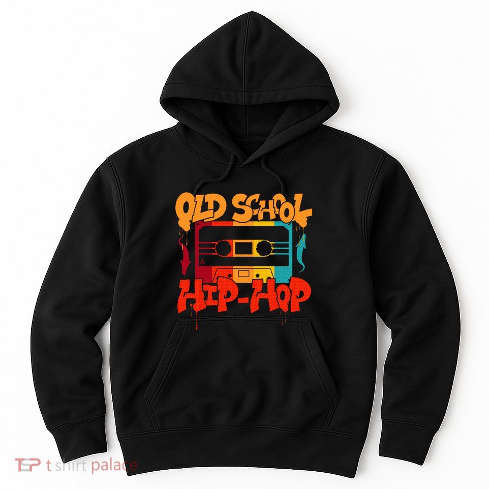 Retro Old School Hip Hop 80s 90s Graffiti Cassette Hoodie