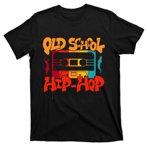 Retro Old School Hip Hop 80s 90s Graffiti Cassette T-Shirt