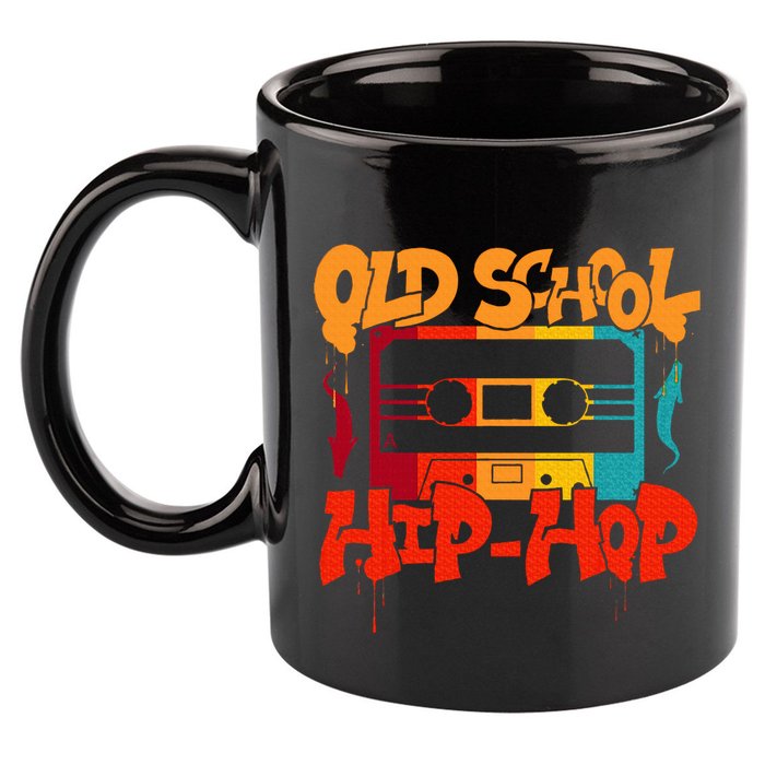 Retro Old School Hip Hop 80s 90s Graffiti Cassette 11oz C Handle Ceramic Mug